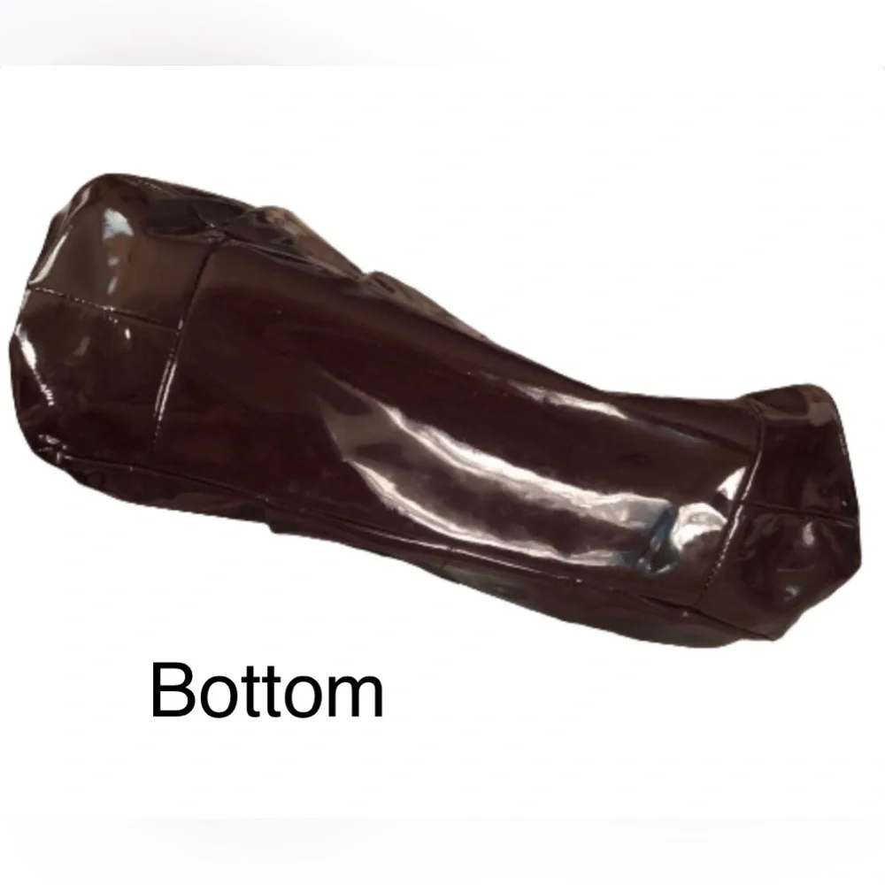 COACH Purple Patent Leather Madison Triple Section Hobo Shoulder Bag - Picture 8 of 17